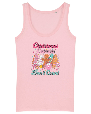retro de Craciun - Christmas calories do not count Cotton Pink