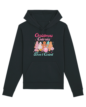 retro de Craciun - Christmas calories do not count Black
