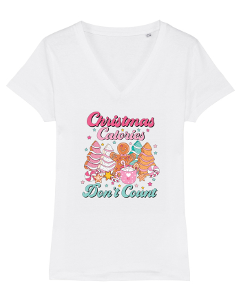 retro de Craciun - Christmas calories do not count White