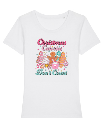 retro de Craciun - Christmas calories do not count White