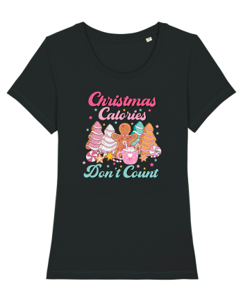 retro de Craciun - Christmas calories do not count Black