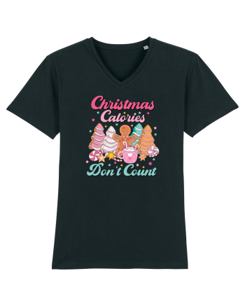 retro de Craciun - Christmas calories do not count Black