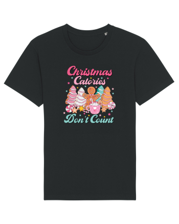 retro de Craciun - Christmas calories do not count Black