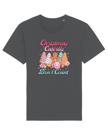 retro de Craciun - Christmas calories do not count Anthracite