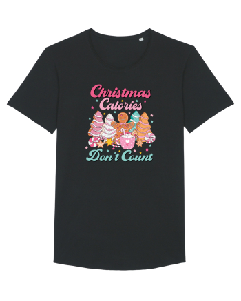 retro de Craciun - Christmas calories do not count Black