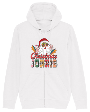 retro de Craciun - Christmas junkie White