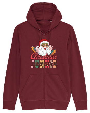 retro de Craciun - Christmas junkie Burgundy