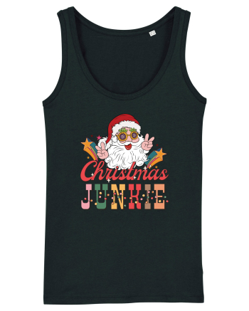 retro de Craciun - Christmas junkie Black