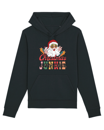 retro de Craciun - Christmas junkie Black