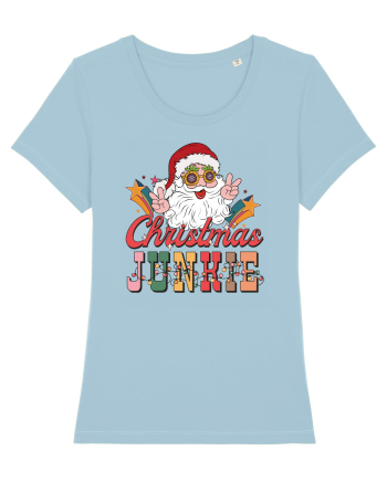 retro de Craciun - Christmas junkie Sky Blue