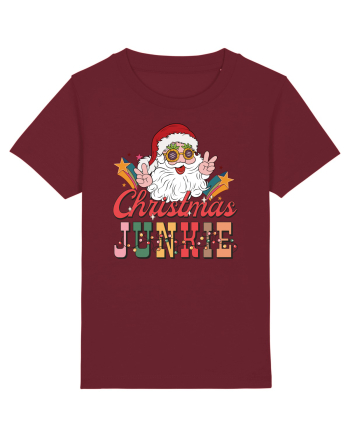 retro de Craciun - Christmas junkie Burgundy