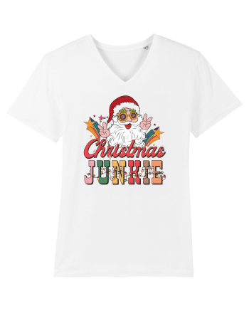 retro de Craciun - Christmas junkie White