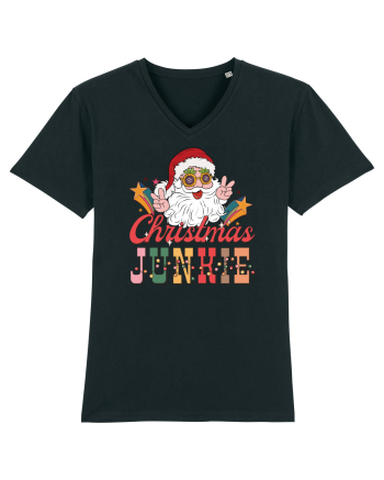 retro de Craciun - Christmas junkie Black