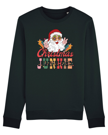 retro de Craciun - Christmas junkie Black