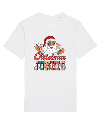 retro de Craciun - Christmas junkie White