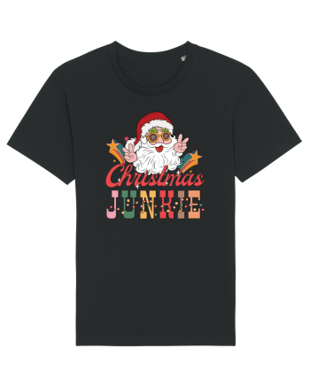 retro de Craciun - Christmas junkie Black