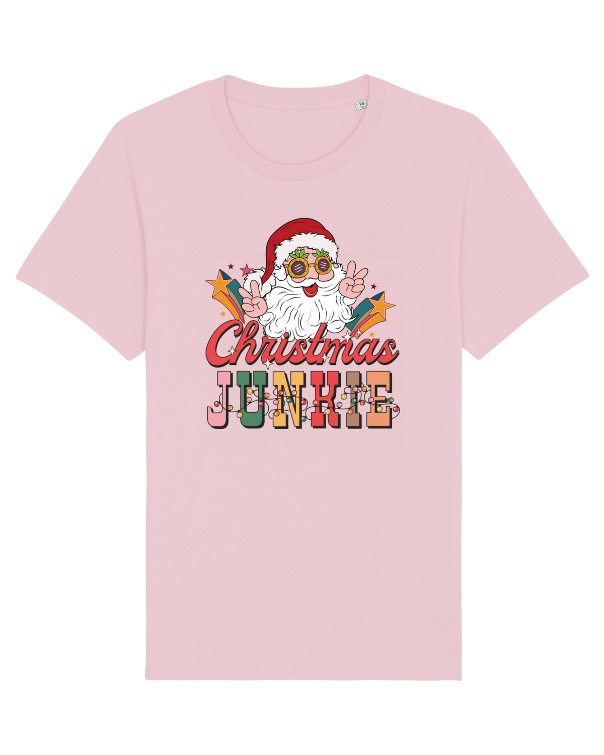 Tricou mânecă scurtă Unisex Rocker Cotton Pink