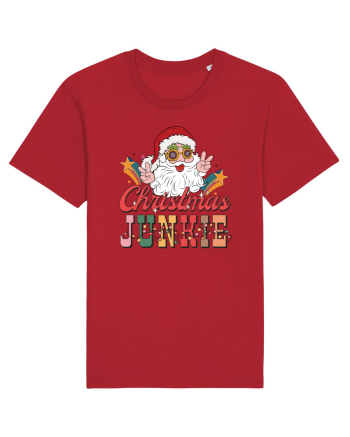 retro de Craciun - Christmas junkie Red
