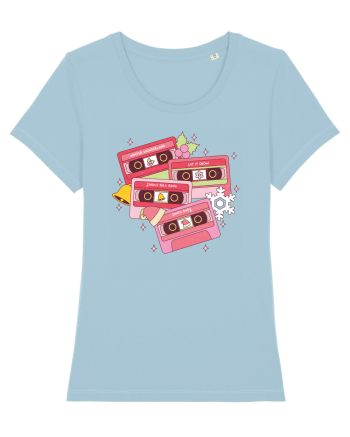 retro de Craciun - Christmas retro music Sky Blue