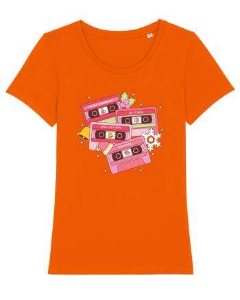 retro de Craciun - Christmas retro music Bright Orange