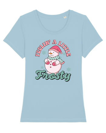 retro de Craciun - Feeling a little frosty Sky Blue