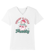 retro de Craciun - Feeling a little frosty Tricou mânecă scurtă guler V Bărbat Presenter