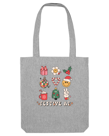 retro de Craciun - Festive AF Heather Grey