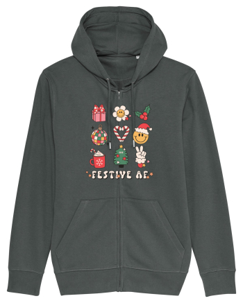 retro de Craciun - Festive AF Anthracite