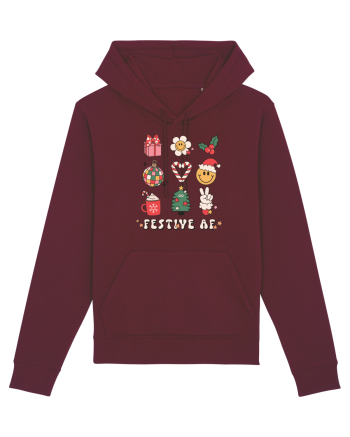 retro de Craciun - Festive AF Burgundy