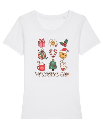 retro de Craciun - Festive AF White