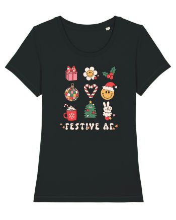retro de Craciun - Festive AF Black