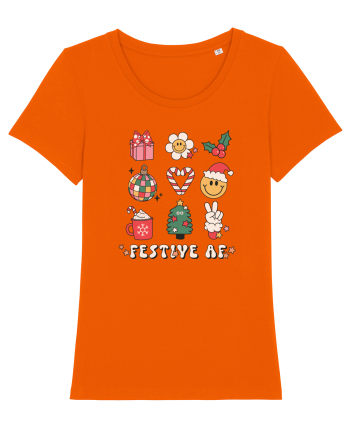 retro de Craciun - Festive AF Bright Orange