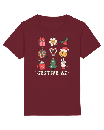 retro de Craciun - Festive AF Burgundy