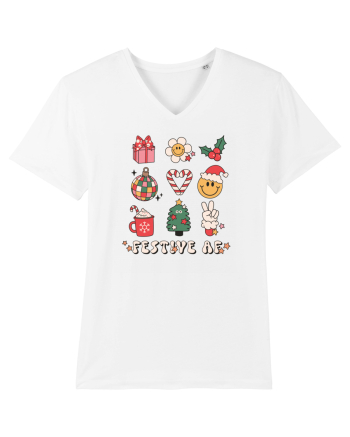 retro de Craciun - Festive AF White