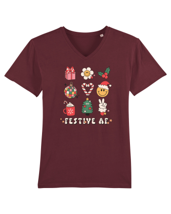 retro de Craciun - Festive AF Burgundy