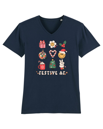retro de Craciun - Festive AF French Navy