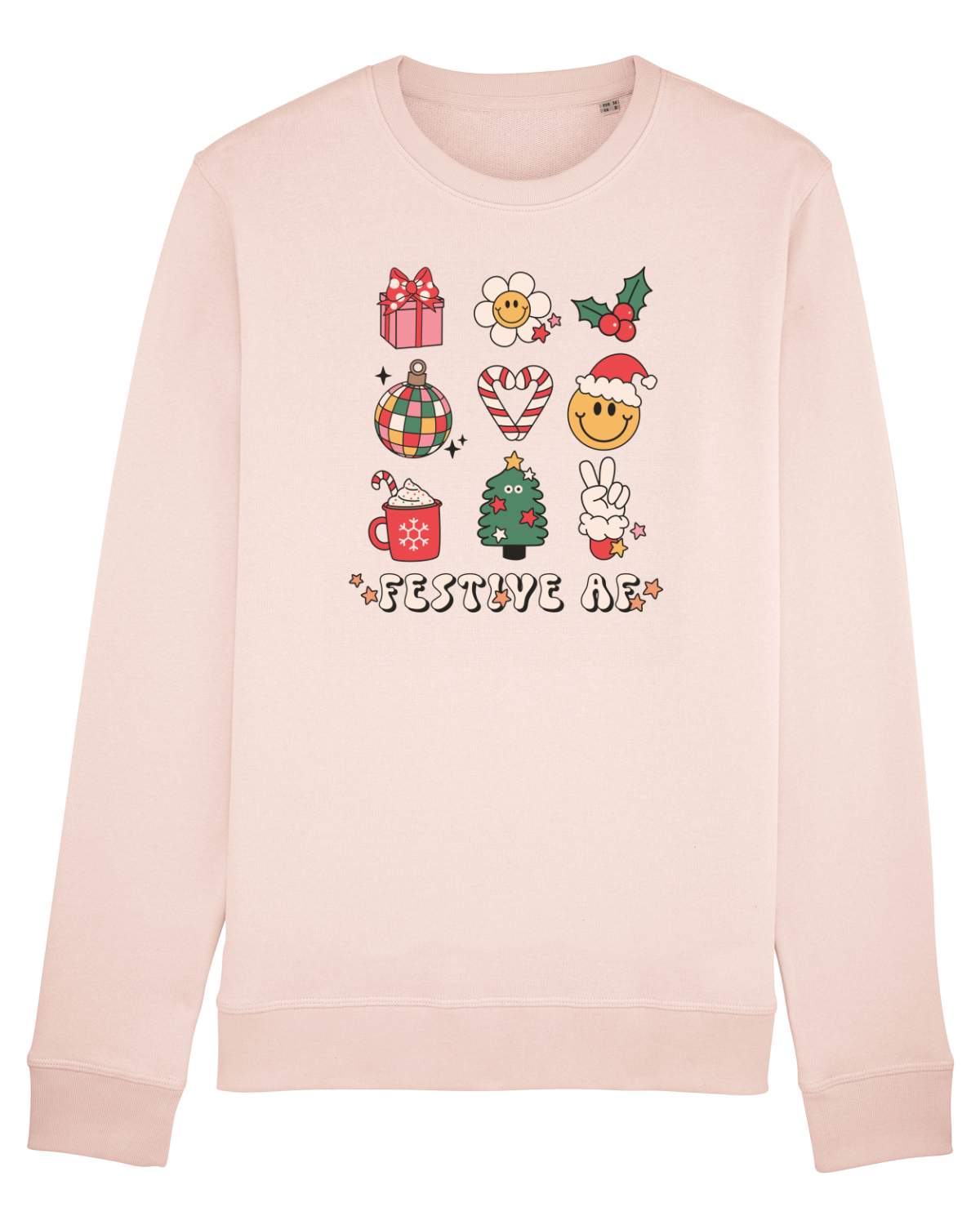 Bluză mânecă lungă Unisex Rise Candy Pink