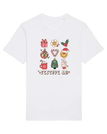 retro de Craciun - Festive AF White
