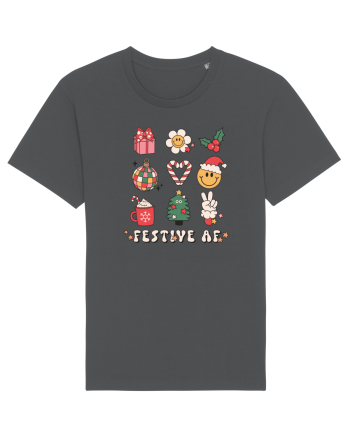 retro de Craciun - Festive AF Anthracite