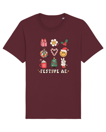 retro de Craciun - Festive AF Burgundy