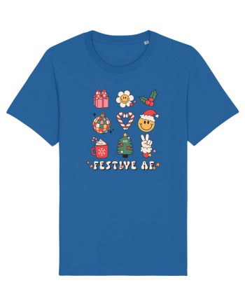 retro de Craciun - Festive AF Royal Blue
