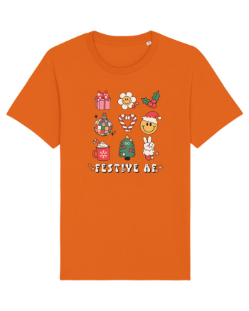 retro de Craciun - Festive AF Bright Orange