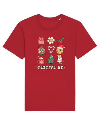 retro de Craciun - Festive AF Red