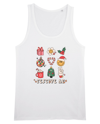 retro de Craciun - Festive AF White