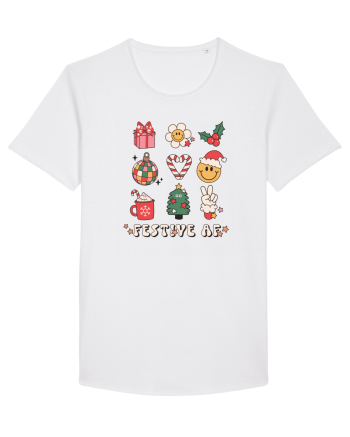 retro de Craciun - Festive AF White