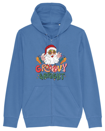 retro de Craciun - Groovy and bright Bright Blue