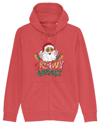 retro de Craciun - Groovy and bright Carmine Red