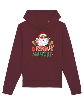 retro de Craciun - Groovy and bright Burgundy