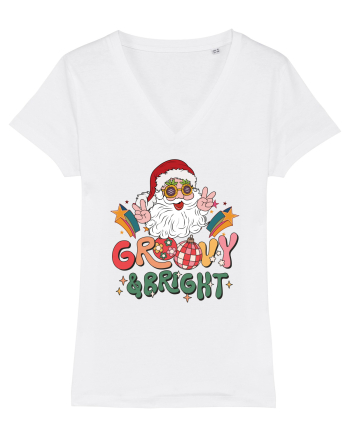 retro de Craciun - Groovy and bright White