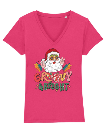 retro de Craciun - Groovy and bright Raspberry